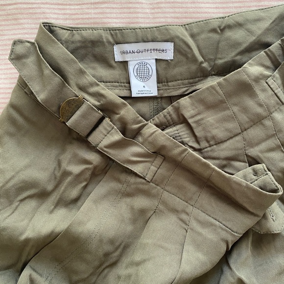 Urban outfitters army green flowy slacks - Picture 3 of 5
